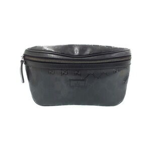GUCCI GG Imprime Belt Bag Body Bum Crossbody Black